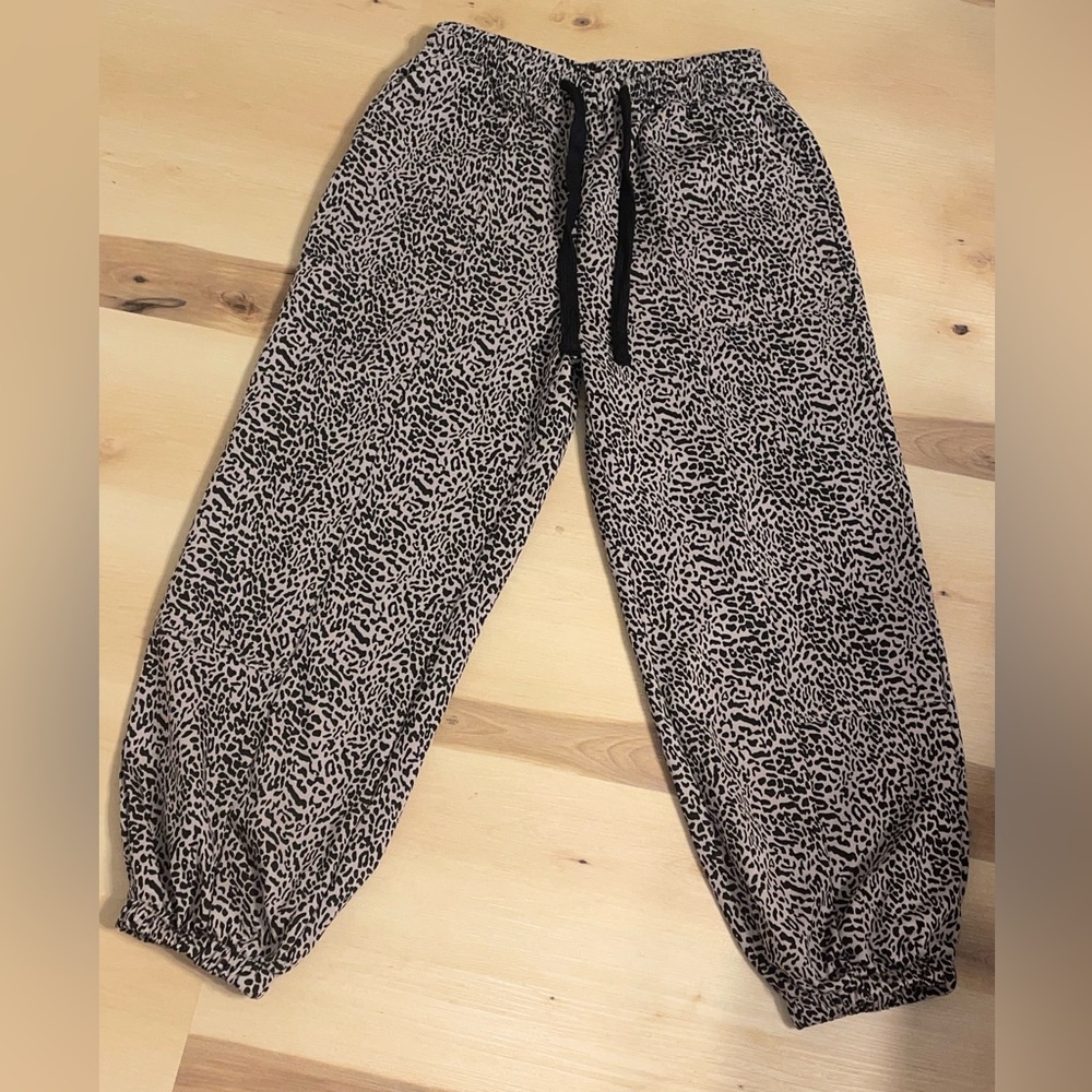 Leopard Print Jogger Pants